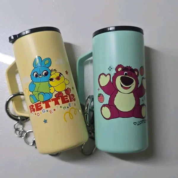[BUNJANG] Toy Story Tumbler Keyring Set (2 Types) / 토이스토리 텀블러 키링 2종