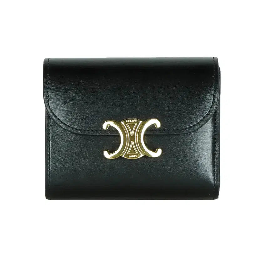 [BUNJANG] Celine Triomphe Flap Wallet Small Shiny Calfskin / 스몰 셀린느 샤이니 카프스킨 트리옹프 플랩 지갑