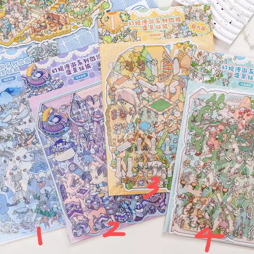 [BUNJANG] 3D Sticker Book for Room Decoration / 방꾸미기 3D 스티커북