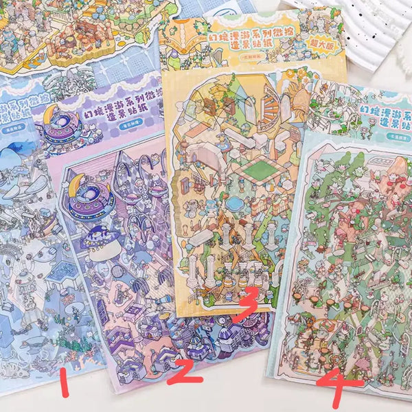 [BUNJANG] 3D Sticker Book for Room Decoration / 방꾸미기 3D 스티커북