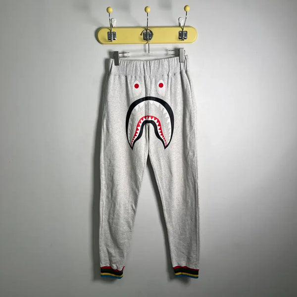 [BUNJANG] BAPE Shark Face Grey Sweat Jogger Pants M / 베이프 샤크 페이스 그레이 스웨트 조거 팬츠 M