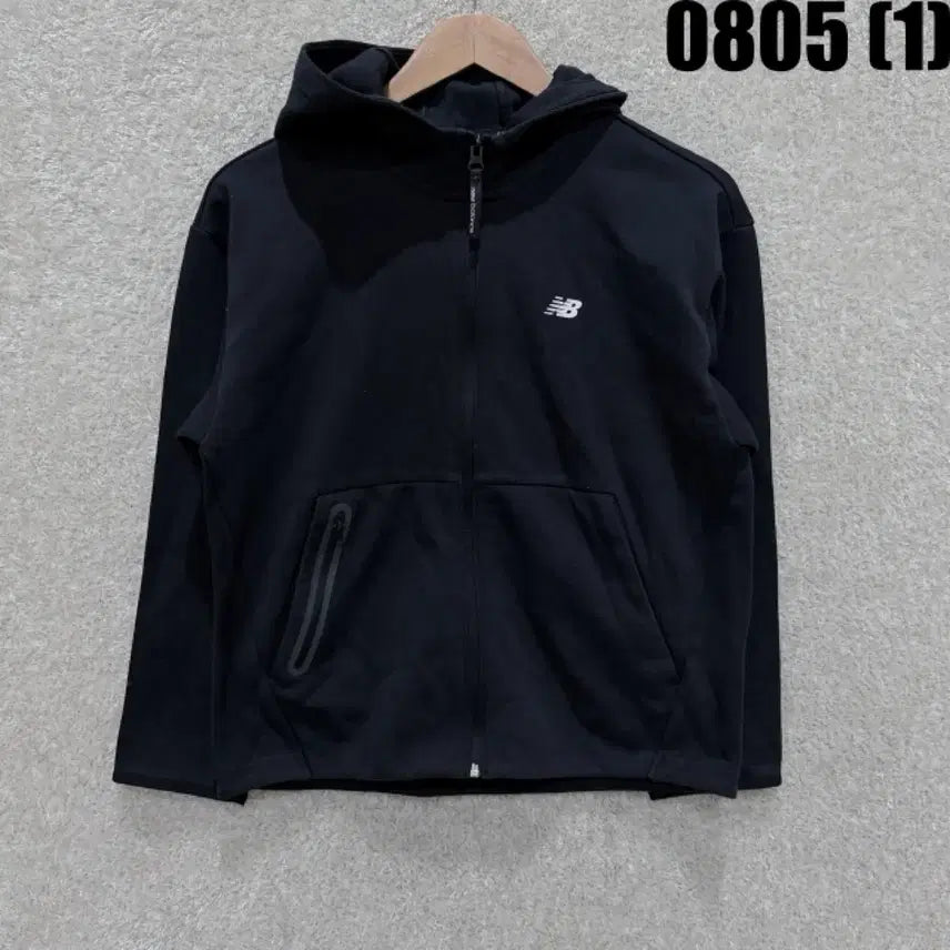 [BUNJANG] New Balance Black Full Zip Hoodie / 뉴발란스 후드집업 블랙