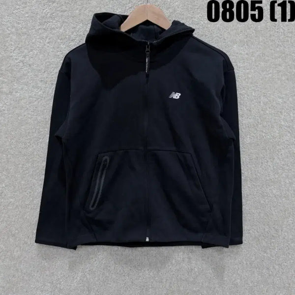 [BUNJANG] New Balance Black Full Zip Hoodie / 뉴발란스 후드집업 블랙
