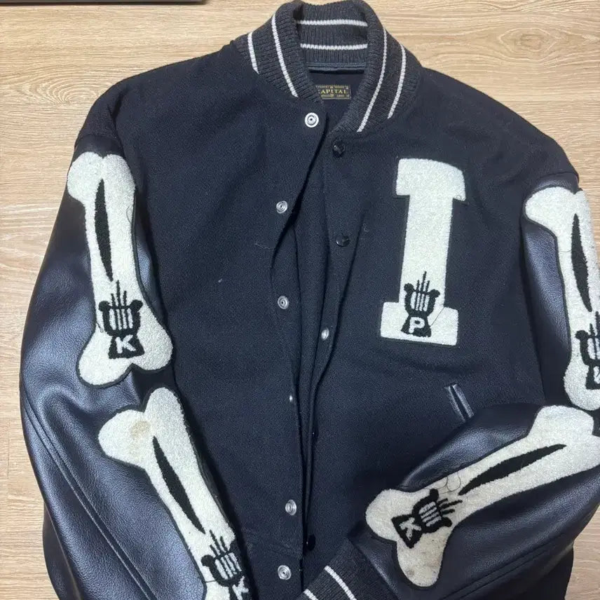 [BUNJANG] Kapital Bone Varsity Jacket Size 1 (100-105) / 캐피탈 본 바시티자켓 1사이즈 (100~105)
