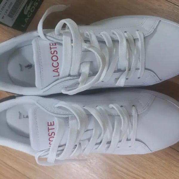 [BUNJANG] Lacoste White Sneakers / 라코스테 흰색 스니커즈