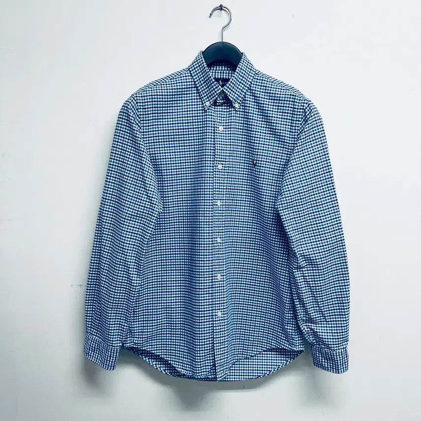 [BUNJANG] Ralph Lauren Multicolor Pony Gingham Check Button-Down Shirt / 랄프로렌(Ralph Lauren) 멀티컬러 포니 깅엄체크 버튼다운 셔츠 (S 실 100정도)