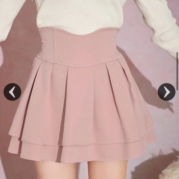 [BUNJANG] Miyukimarron Skirt Pink XS / 미셸마카롱 스커트 핑크 xs 양산형 지뢰계 스나계