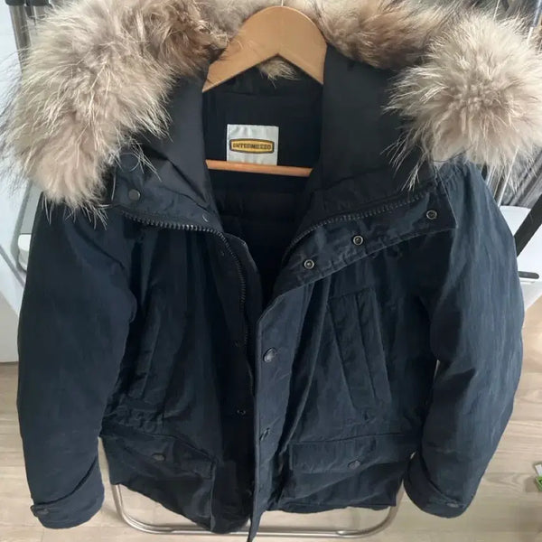 [BUNJANG] Intermezzo Men's Hooded Padded Jacket Navy / 인터메조 남성 후드 패딩 네이비