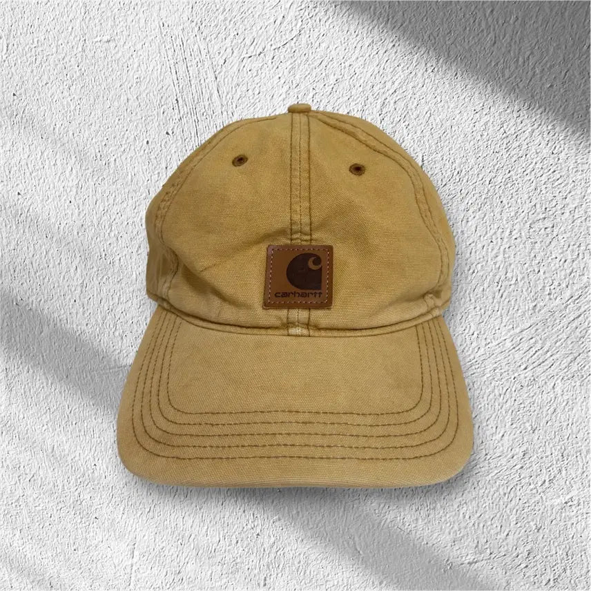 [BUNJANG] Carhartt Khaki Cotton Twill Baseball Cap / 칼하트 카키색 볼캡