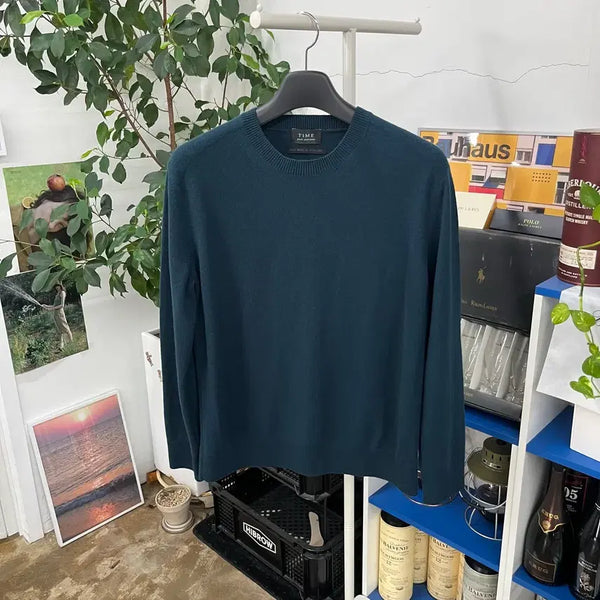 [BUNJANG] Time Cashmere 100% Crewneck Knit L / 타임 캐시미어100% 크루넥 니트 L