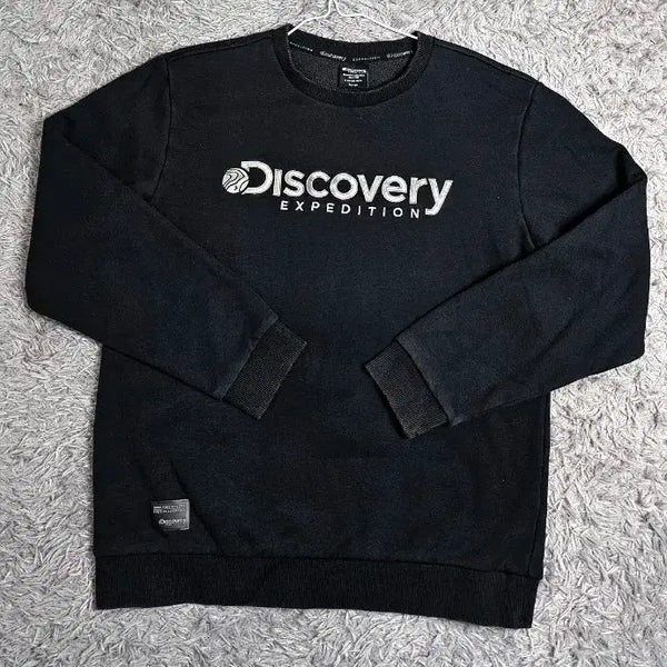 [BUNJANG] Discovery Apparel Brushed Sweatshirt - Black, L / (Z)디스커버리 기모 맨투맨 블랙 L