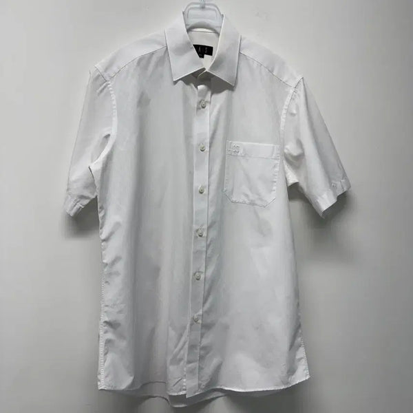 [BUNJANG] DAKS Men's Short Sleeve Shirt White / DAKS 남성 반팔 셔츠 흰색