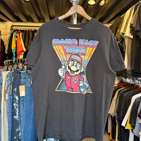 [BUNJANG] Nintendo Mario Kart Printed T-Shirt / [100]닌텐도 슈퍼마리오 카트 프린팅 티셔츠