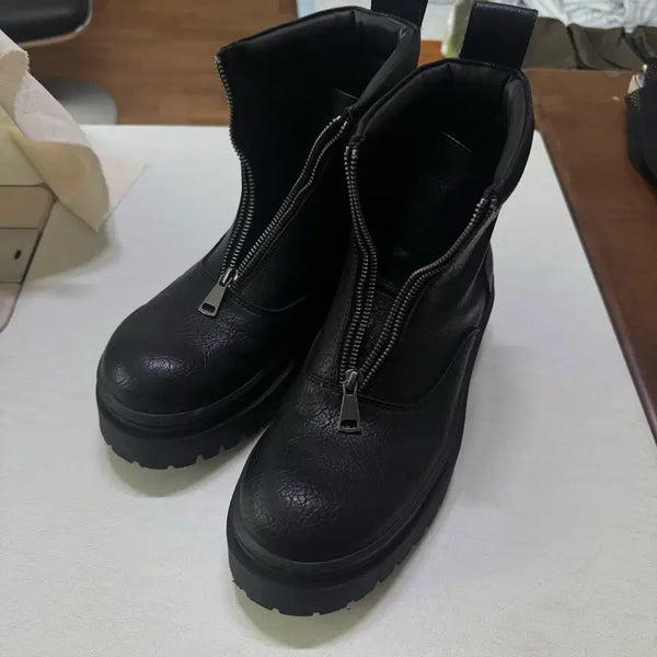[BUNJANG] Zara Front Zip Boots / 자라 프론트 지퍼 부츠