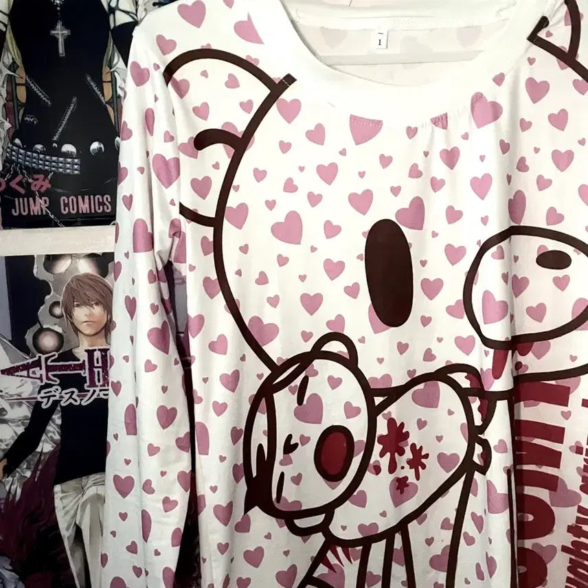 [BUNJANG] Gloomy Bear Y2K Long Sleeve T-Shirt / 글루미베어 롱슬리브 티셔츠 갸루 y2k