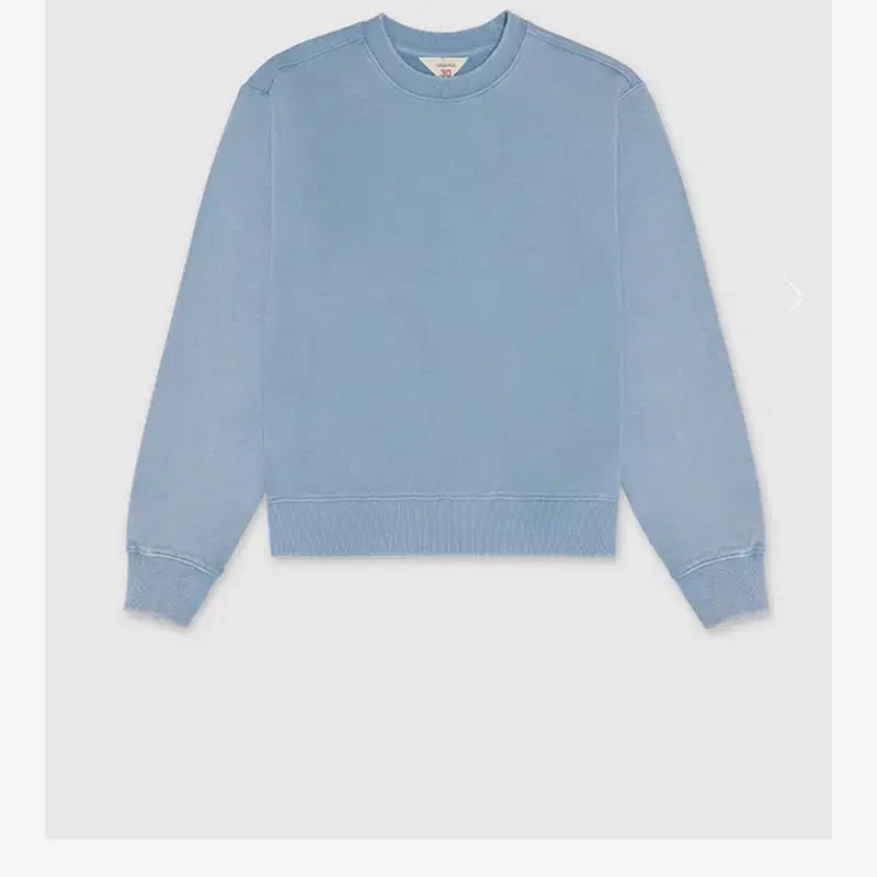 [BUNJANG] Urbanic30 Salted Cotton Sweatshirt Dusty Sky Blue / [새상품] 얼바닉30 Salted Cotton Sweatshirt 더스티 스카이블루
