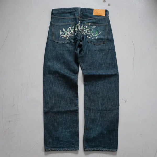 [BUNJANG] seedleSs Back Printing Denim Jeans / Made In JAPAN seedleSs Back Printing 데님