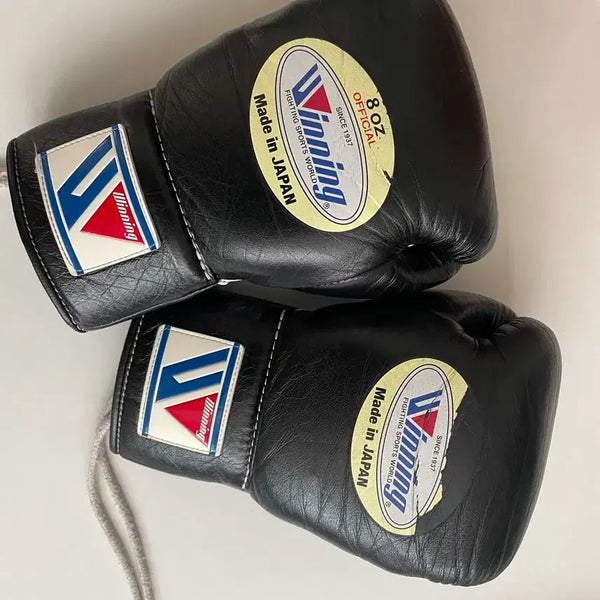 [BUNJANG] Winning Boxing Gloves 8oz Lace Black / 위닝 글러브 오피셜 8oz 레이스 블랙 팝니다