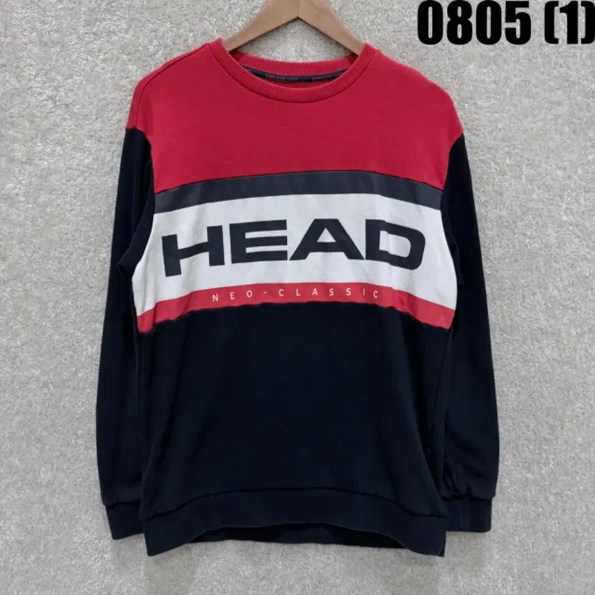 [BUNJANG] Head Crewneck Sweatshirt Red/Black/White / 헤드 맨투맨 레드/블랙/화이트