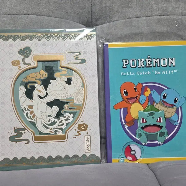 [BUNJANG] Pokemon Traditional Edition Layered Notebook & Newtro Hardcover Notebook Bundle / 포켓몬스터 전통에디션 레이어드 노트, 양장 노트 뉴트로 일괄