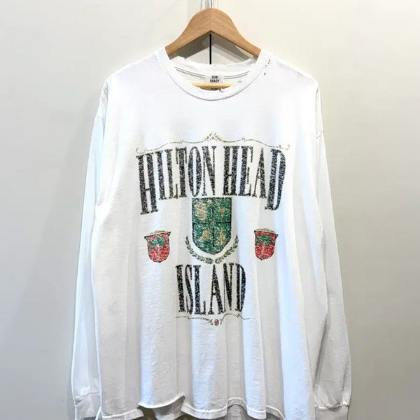 [BUNJANG] SOE Washed Printing Long Sleeve / SOE 소이 워시드 프린팅 롱 슬리브