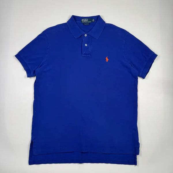[BUNJANG] Polo Ralph Lauren Orange Pony Pique Polo Shirt L / [L]폴로 랄프로렌 오렌지포니 피케 폴로티 블루