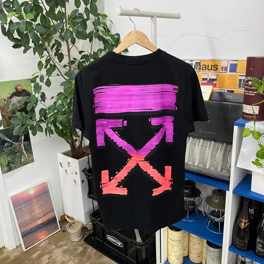 [BUNJANG] Off-White Printed Short Sleeve T-Shirt M / 오프화이트 프린팅 반팔 티셔츠 M