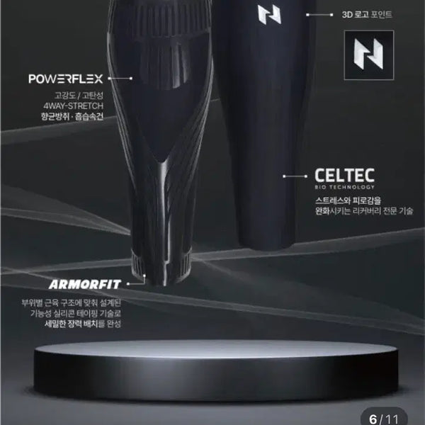 [BUNJANG] Run2 Conics Calf Compression Sleeves L / 런투 종아리 슬리브 보호대