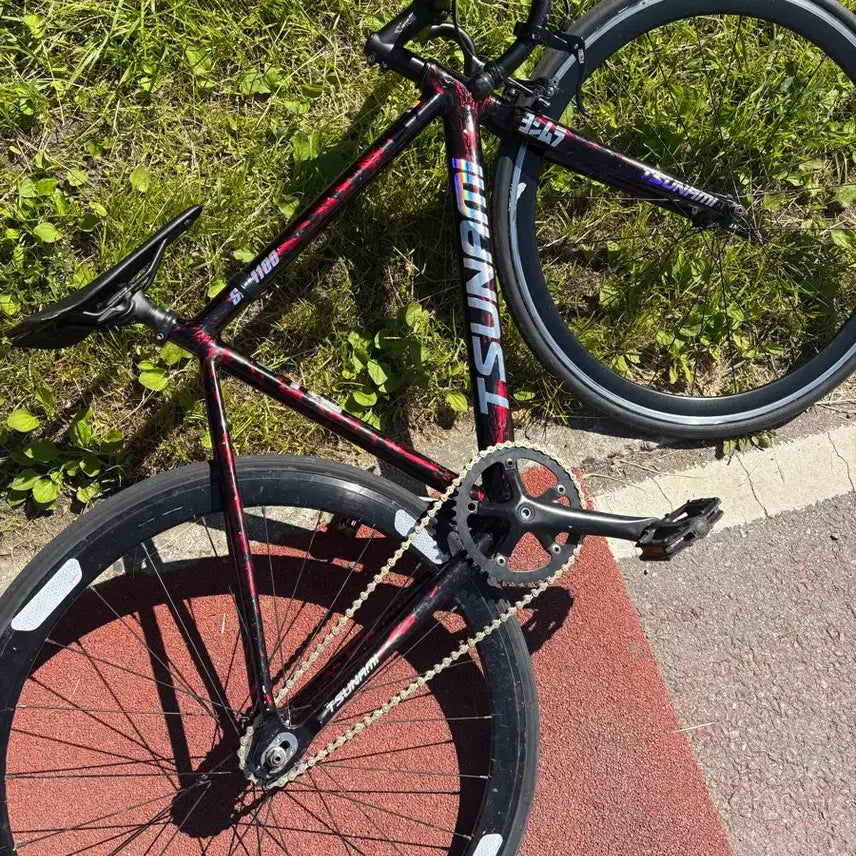 [BUNJANG] Tsunami Flame Red Pixie Bicycle (S Size) / 스나미 불꽃레드
