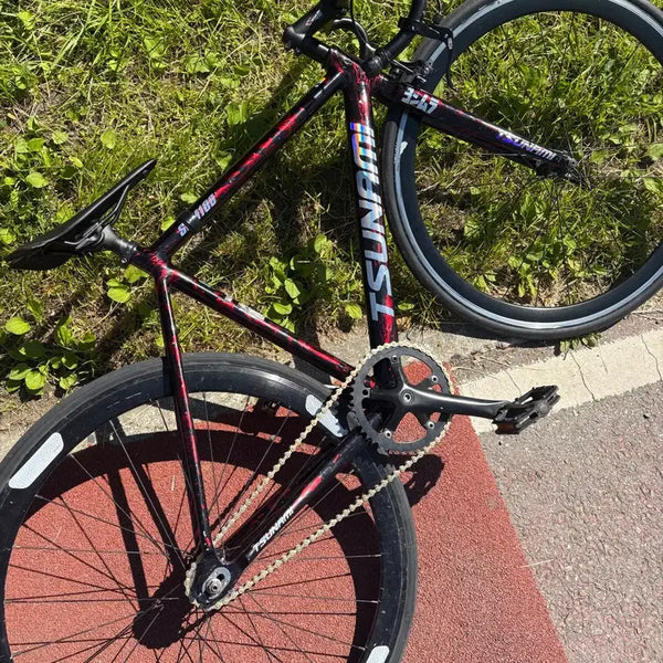 [BUNJANG] Tsunami Flame Red Pixie Bicycle (S Size) / 스나미 불꽃레드