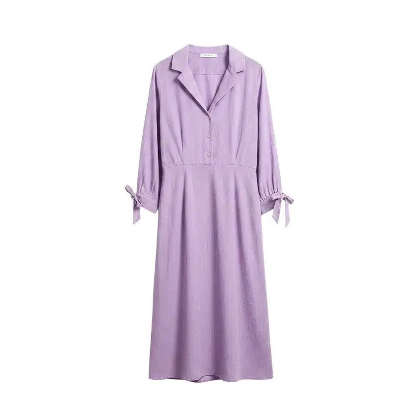 [BUNJANG] CEREAL Lavender Pintuck Long Dress / 여성F/ CEREAL 라벤더 핀턱 롱 원피스 36-29