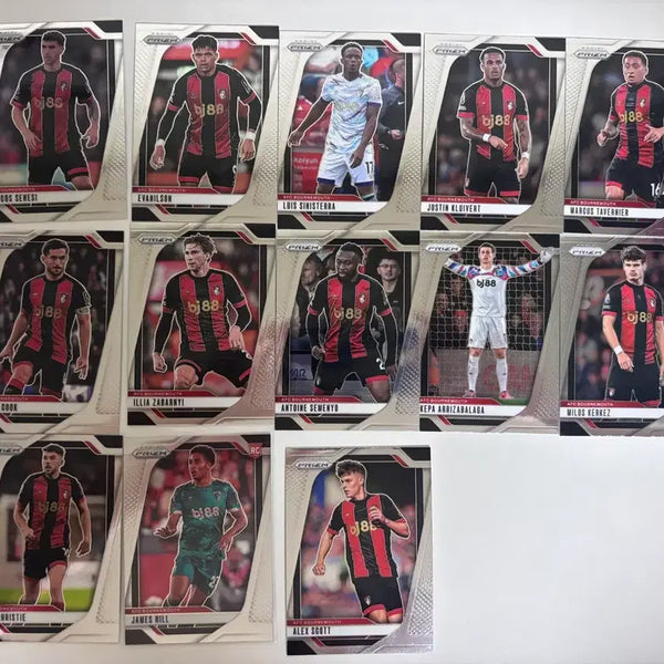 [BUNJANG] 2025 Bournemouth Prism Base Full Set Cards / 187-199 2025 본머스 프리즘 베이스 풀셋