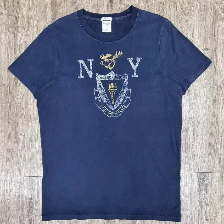 [BUNJANG] Abercrombie & Fitch New York Flame Muscle Fit T-Shirt XL / 아베크롬비 뉴욕 성화 머슬핏 반팔 XL _ 남성
