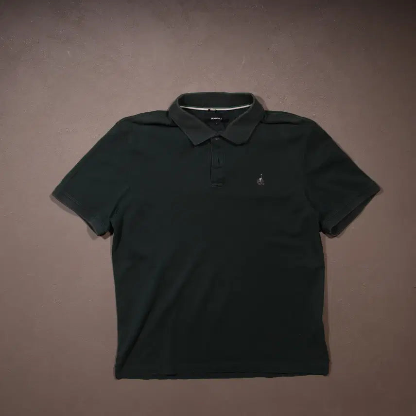 [BUNJANG] Beanpole Embroidered Logo PK Short Sleeve T-shirt L / 빈폴 자수로고 pk반팔 B153