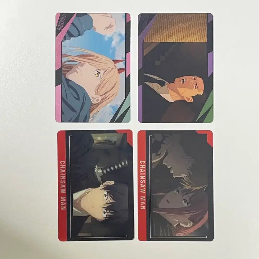 [BUNJANG] Chainsaw Man Metal Card Bundle - Denji, Aki, Power, Makima / 체인소맨 메탈카드 일괄 덴지 아키 파워 마키마 덴파키