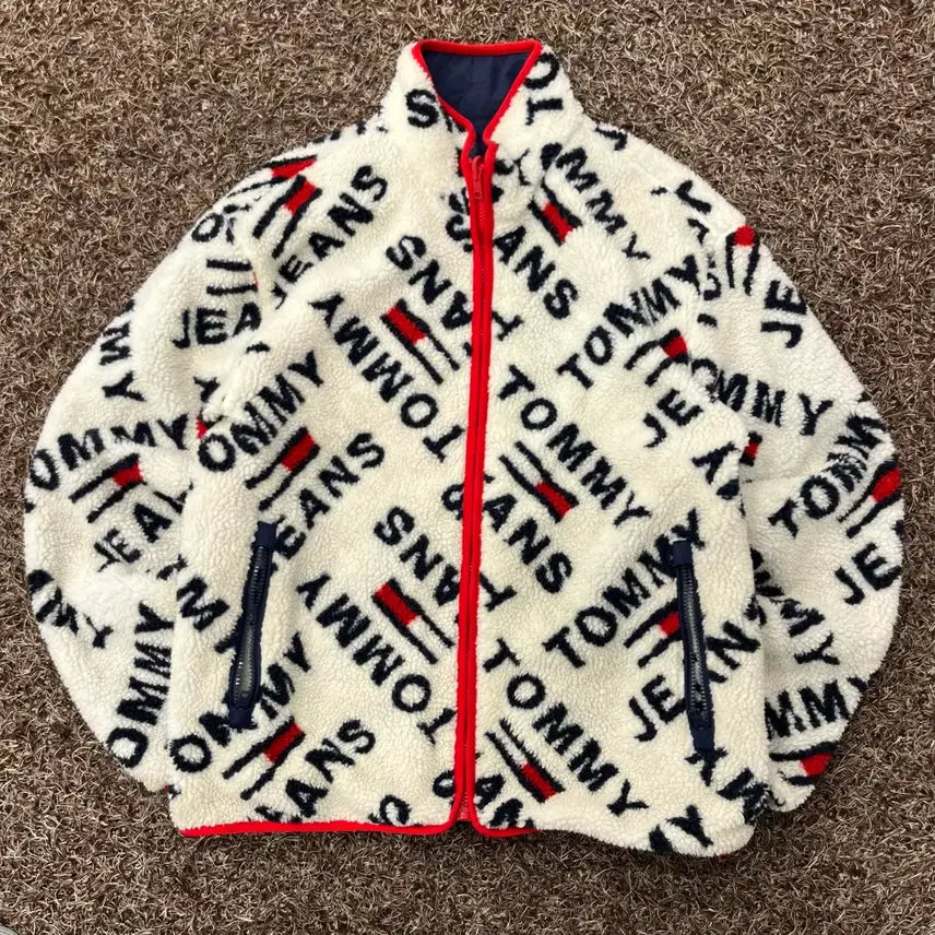 [BUNJANG] Tommy Hilfiger Jeans Reversible Fleece Jacket / L 타미힐피거 진스 리버시블 플리스 자켓