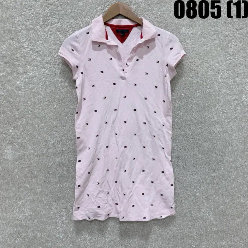 [BUNJANG] Tommy Hilfiger Women's Pink Polo Shirt / 타미힐피거 여성 핑크 카라티