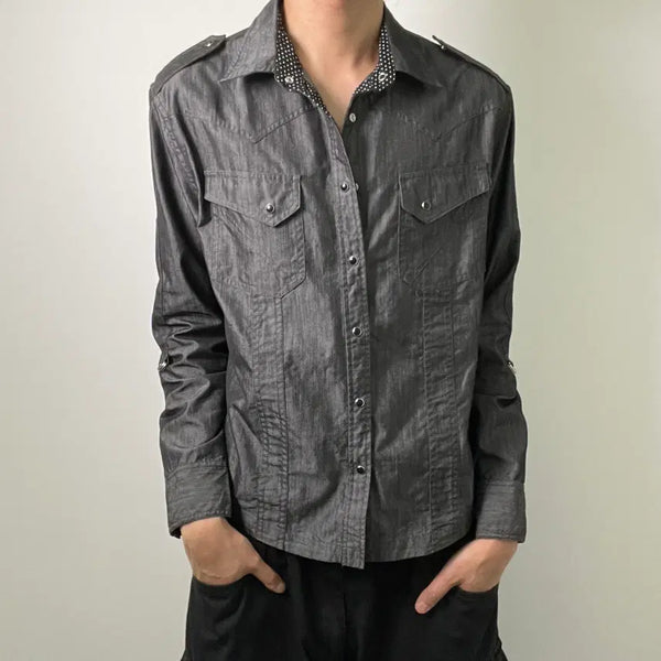 [BUNJANG] Male&Co Western Denim Shirt Jacket L / Male&Co 웨스턴 데님 셔츠 자켓 L