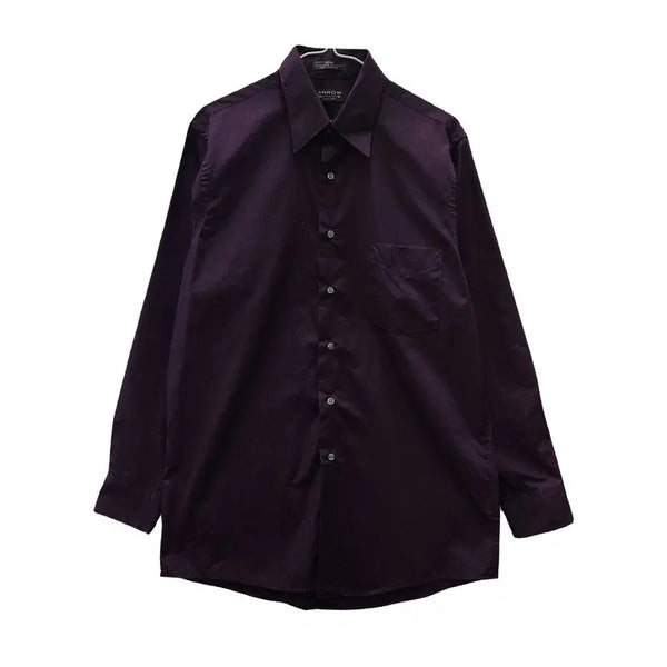 [BUNJANG] ARROW Vintage Dark Purple Shirt MEDIUM / ARROW 빈티지 다크퍼플 셔츠 MEDIUM