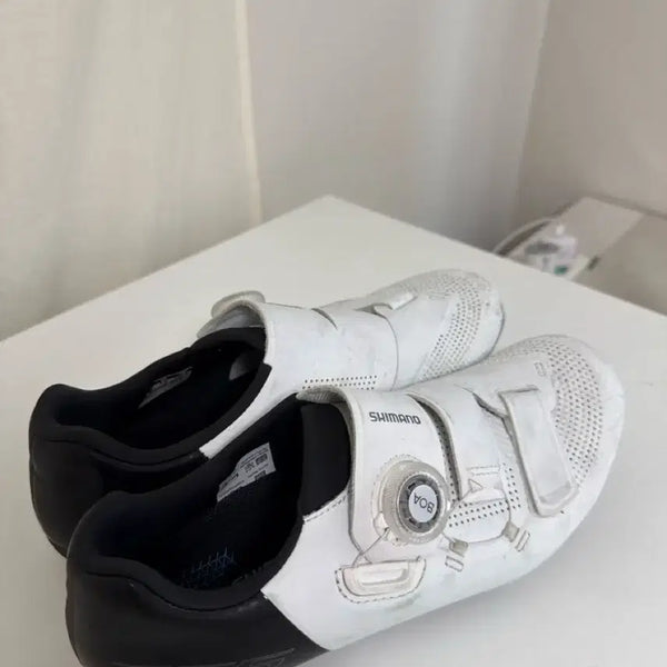 [BUNJANG] Shimano RC5 Cleat Shoes White Black / 시마노 RC5 클릿슈즈 화이트 블랙