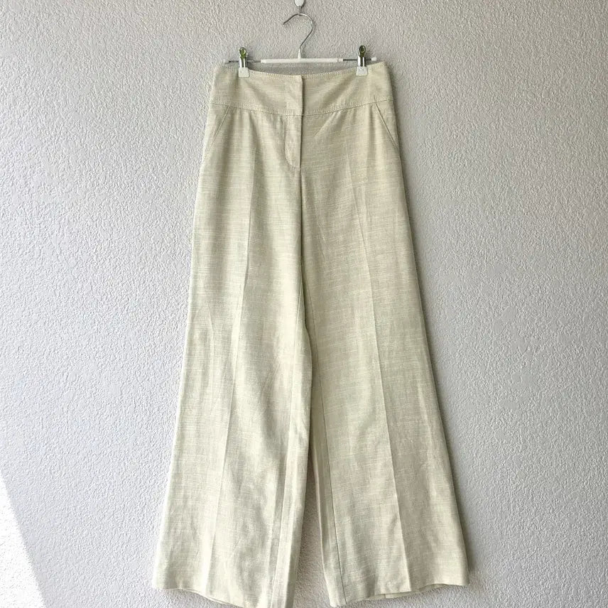 [BUNJANG] REDValentino Linen Blend Wide-Leg Trousers Size 38 / 레드발렌티노 리넨 와이드 팬츠