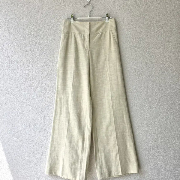 [BUNJANG] REDValentino Linen Blend Wide-Leg Trousers Size 38 / 레드발렌티노 리넨 와이드 팬츠