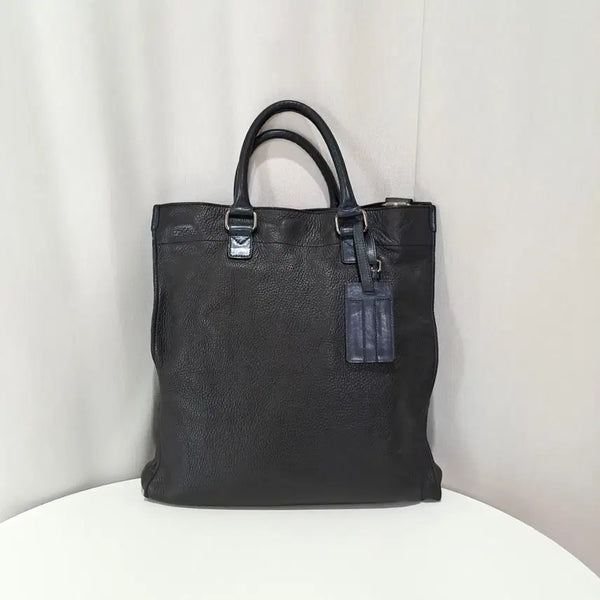 [BUNJANG] Time Homme Genuine Leather Shoulder Tote Bag C266 / (택포) 타임옴므 소가죽 숄더 토트백 C266