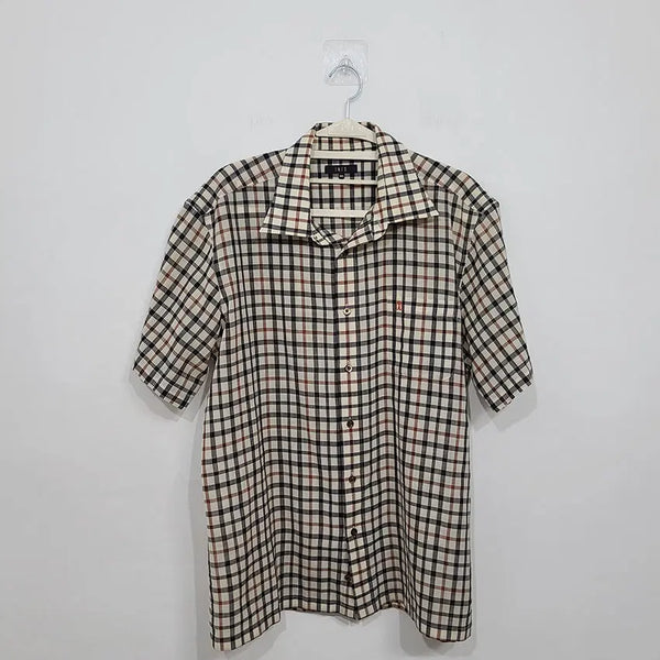 [BUNJANG] Daks Men's Short Sleeve Shirt Size 105 / ~1 닥스/남성용/반팔셔츠/105사이즈/가560