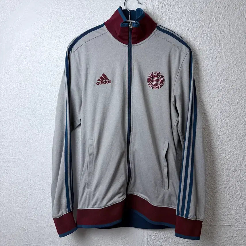 [BUNJANG] Adidas Bayern Munich Track Top Jersey Grey / 아디다스 바이에른 뮌헨 트랙탑 져지 그레이