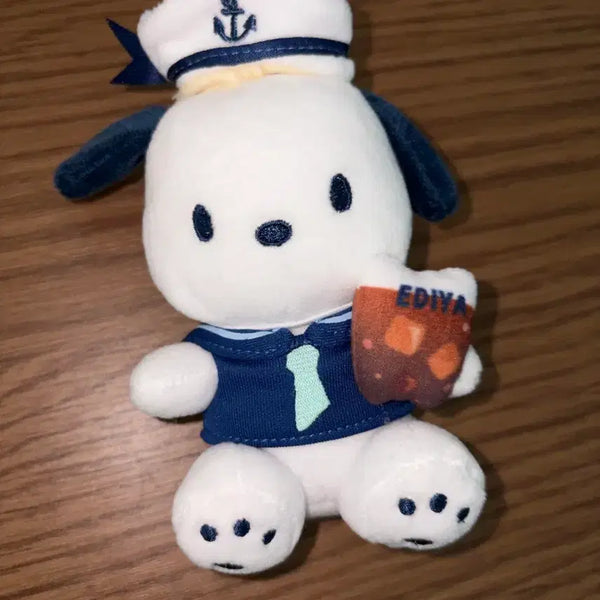 [BUNJANG] Sanrio Pochacco DIY Plush Keyring / 이디야 마린 산리오 포차코 DIY 인형 키링