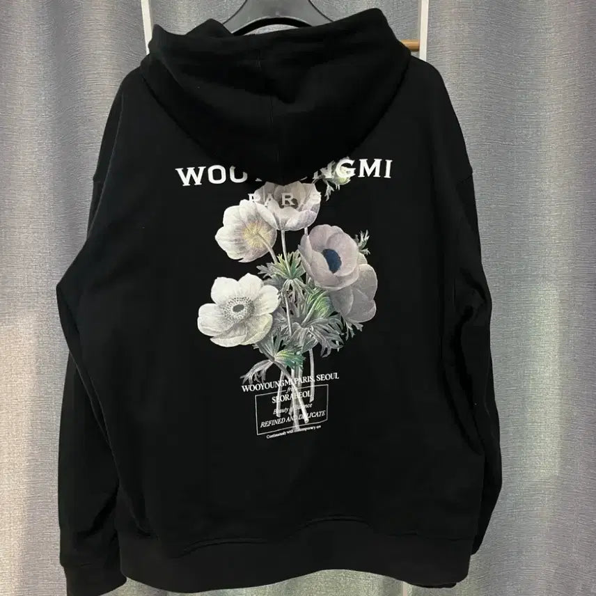 [BUNJANG] Wooyoungmi Flower Embroidered Logo Hoodie / 우영미 후드티 46