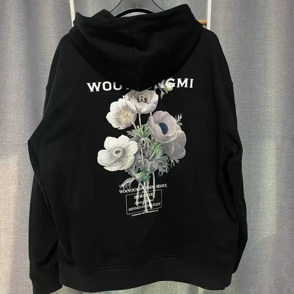 [BUNJANG] Wooyoungmi Flower Embroidered Logo Hoodie / 우영미 후드티 46