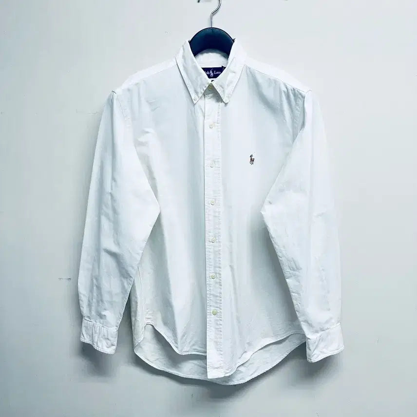 [BUNJANG] Ralph Lauren White Oxford Dress Shirt Multi-Pony Embroidery L / 랄프로렌(Ralph Lauren) 멀티포니 화이트 옥스포드 드레스 셔츠 (L 실 110정도)