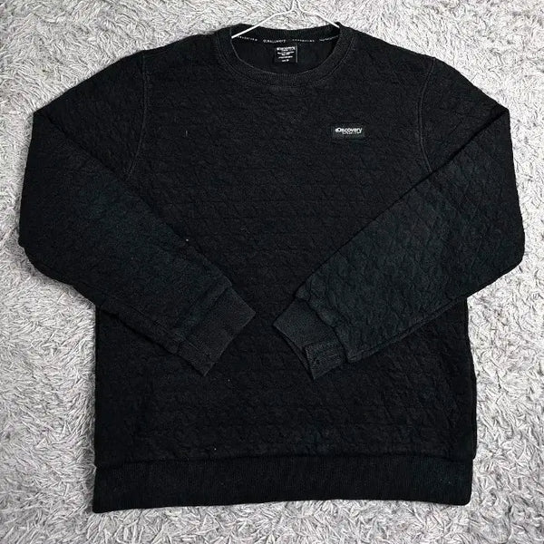 [BUNJANG] Discovery Quilting Sweatshirt Black XL / (Z)디스커버리 퀼팅 맨투맨 블랙 XL